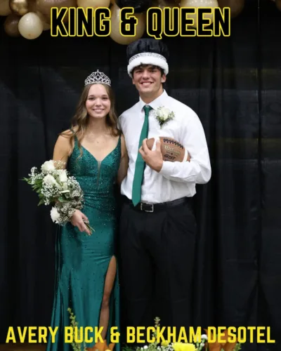 Buck, DeSotel crowned West Marshall homecoming royalty